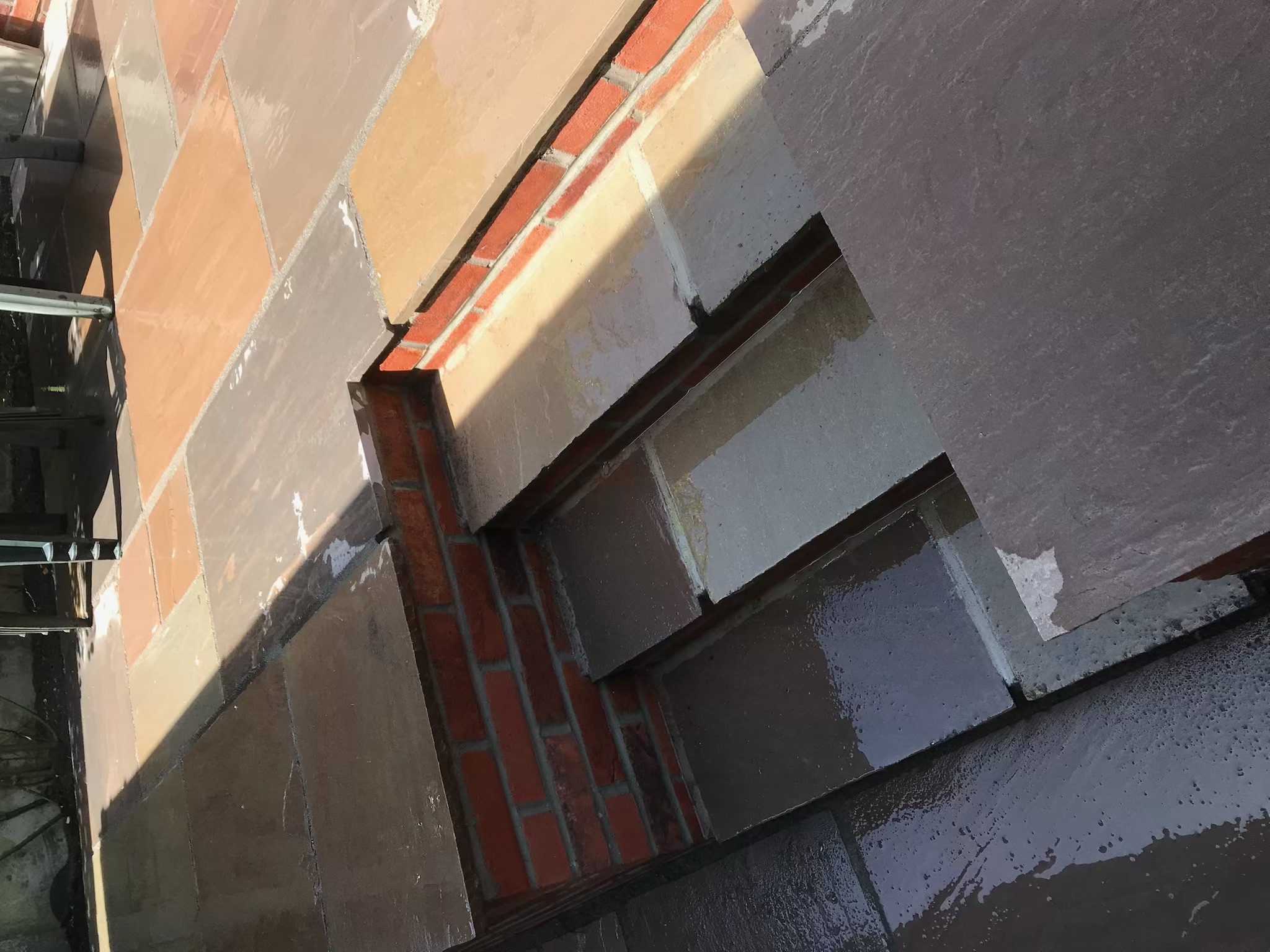 Patio Paving with Brick Edging
