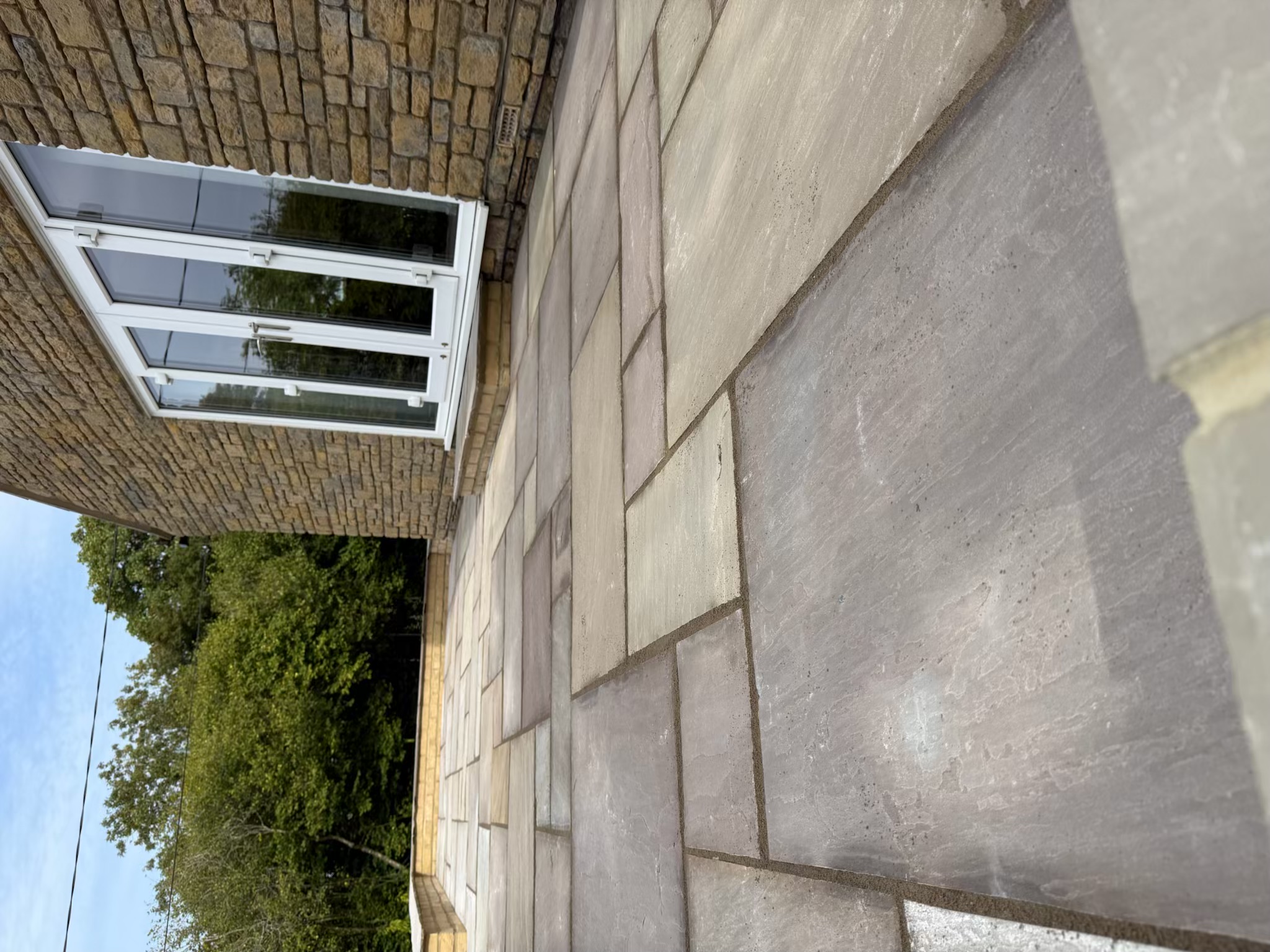 Natural Stone Patio Extension